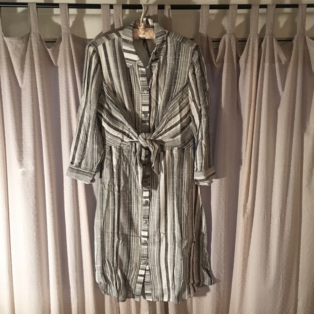 Buttondown Midi Dress